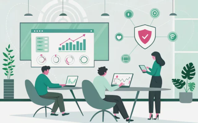 Cybersecurity Beyond Compliance: people in a company working in cybersecurity